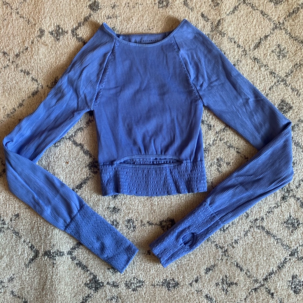 Free People Movement Log Sleeve Crop Top